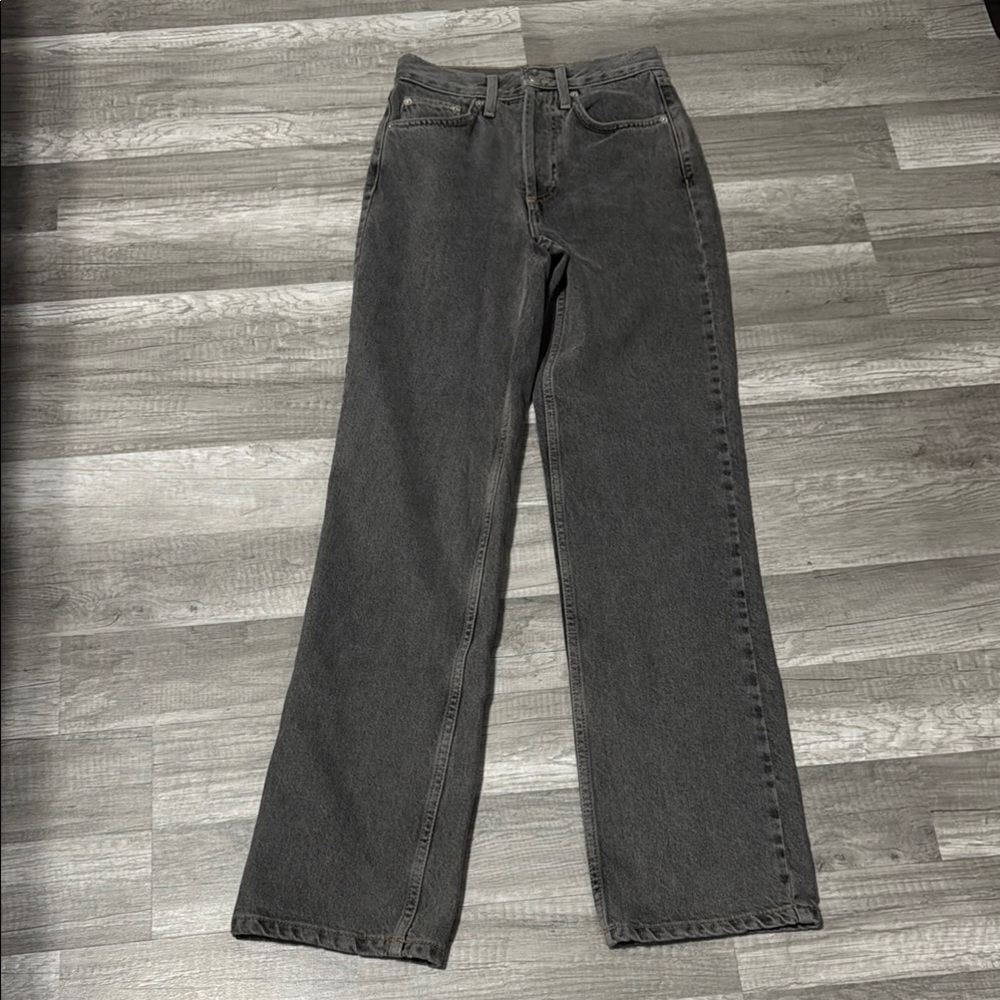 Topshop Gray “KORT” Straight Leg Jeans Classic Style